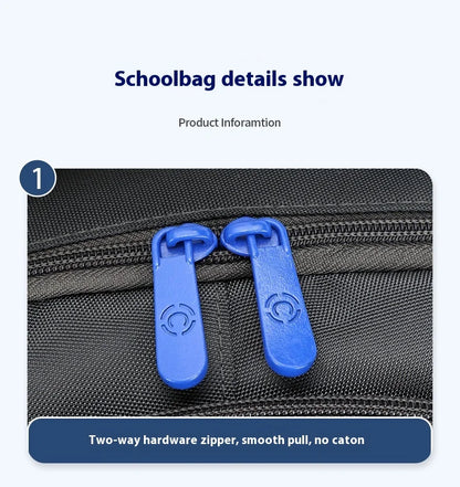 Boys Black Football Backpacks Hard Shell Orthopedic Middle School Student Book Bags USB Charge Multifunctional Bagpack