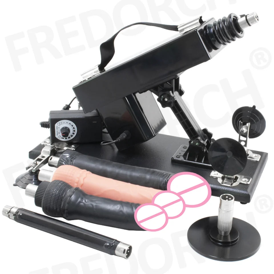 FREDORCH Upgraded Sex Machine for Women with Dildos Automatic Masturbation Machine Pump Gun Love Machine Couple Sex Toys
