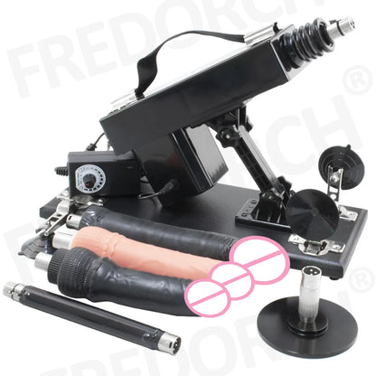 FREDORCH Upgraded Sex Machine for Women with Dildos Automatic Masturbation Machine Pump Gun Love Machine Couple Sex Toys
