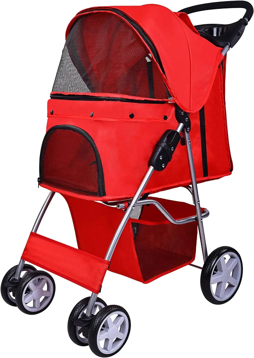 Portable Folding Pet Stroller Rotate Wheels Modern Style Medium Pets Carrying Traveling Made Vietnam TH-PSP-030