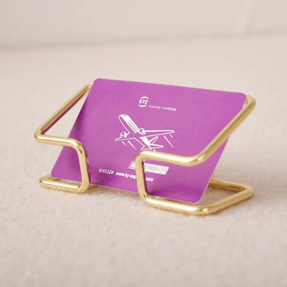Business Card Holder Desk Bracket - Office Gift Display Cards Organizer - Stylish Business Card Holder for Desktop