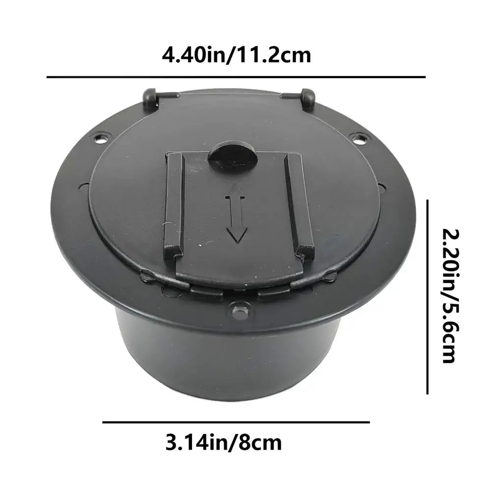 RV Cord Cover RV Electrical Cable Hatch RV Wire Organizer Cable Pass Through Covered Power Cord Hatch Round Accessory For