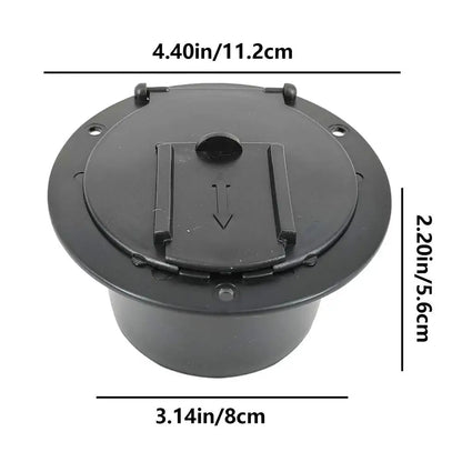 RV Cord Cover RV Electrical Cable Hatch RV Wire Organizer Cable Pass Through Covered Power Cord Hatch Round Accessory For