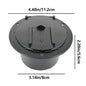 RV Cord Cover RV Electrical Cable Hatch RV Wire Organizer Cable Pass Through Covered Power Cord Hatch Round Accessory For