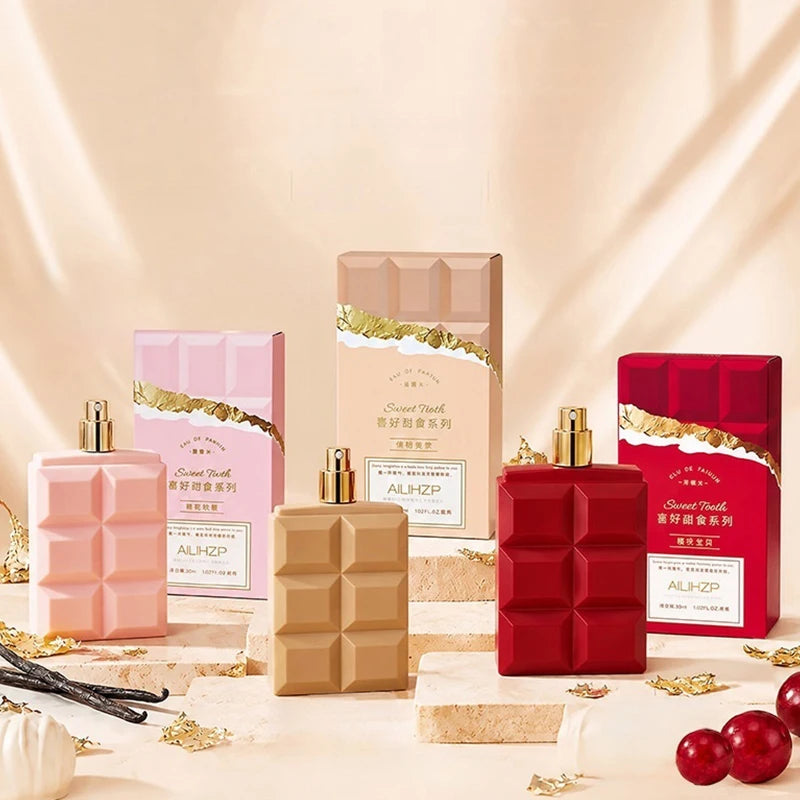 Sweet Chocolate Unisex Perfume 100ml Sweet Fragrance Long-lasting Scent Body Spray Creative Design Must-have For Daily Commutes
