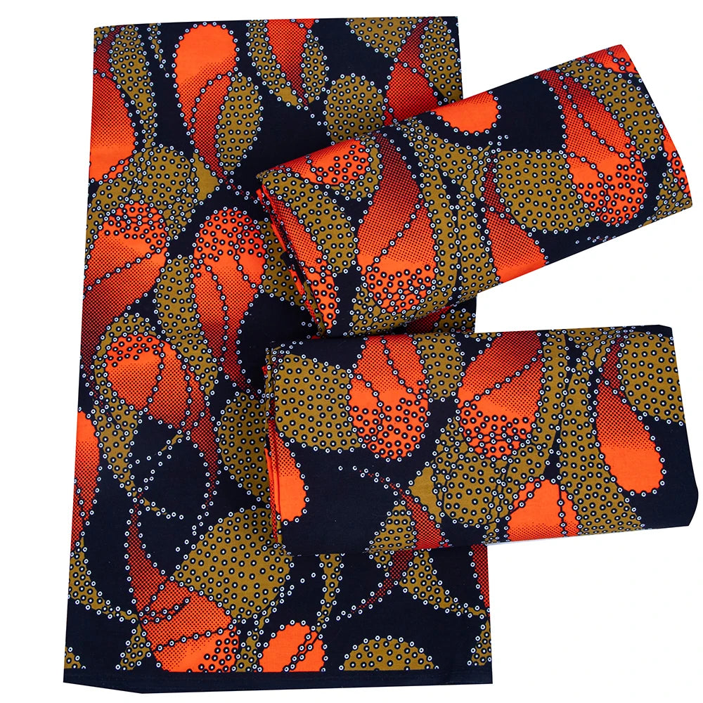 Veritablewax Africa Ankara Prints Batik Wax Fabric DIY Textile Nigeria African Polyester Fabric Dress Sewing Tissu Craft 6 yards
