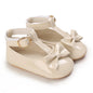 Cute Lace Baby Princess Shoes for Spring And Autumn 0-18M Infant Girls Anti-Slip Rubber Sole Bow Detail Anti-Slip Footwear