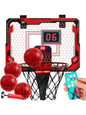 JOYFY Mini Indoor Basketball Hoop Light Up Over The Door Basketball Hoop for Kids Bedroom Basketball Birthday Chirstmas Gifts