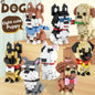 DIY Creative Micro Building Blocks Set  Dogs  Cartoon Character Models DIY Educational Toys For Children Birthday Gift