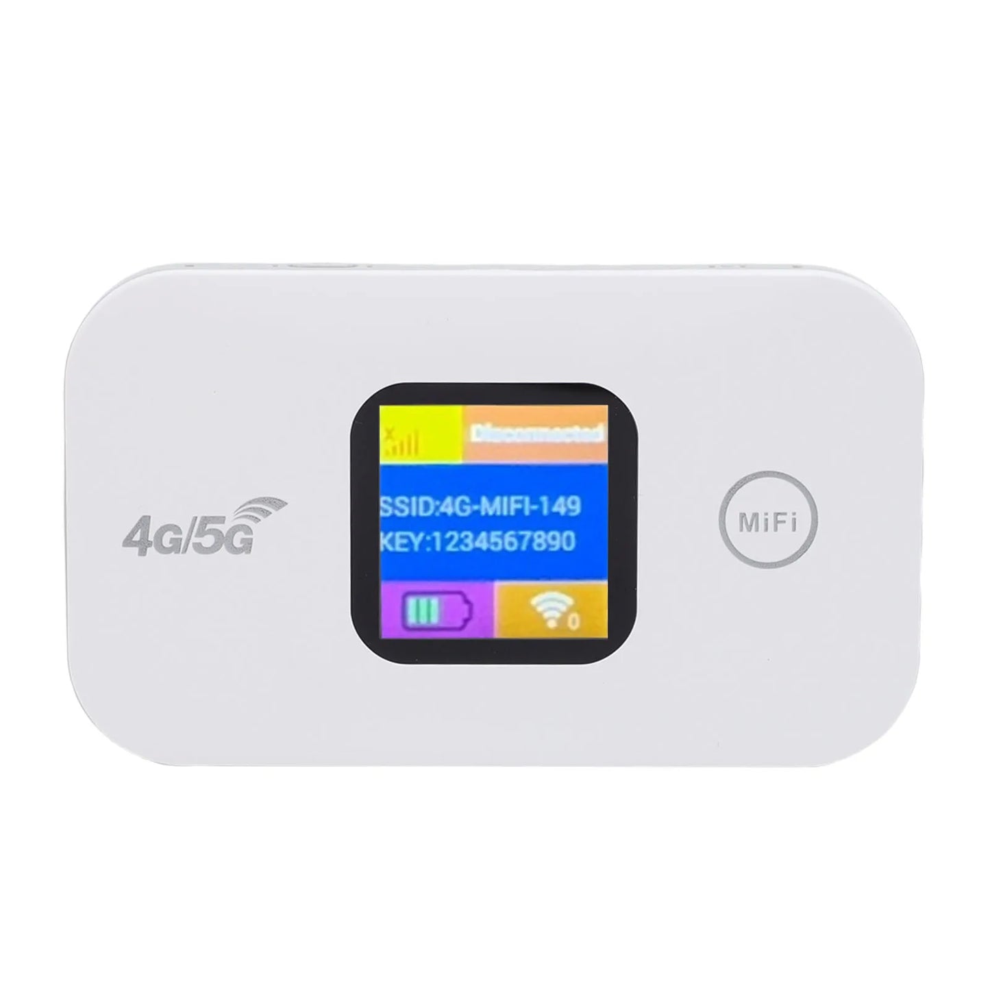 Travel WiFi Hotspot SIM Slot LED Display 4G 5G Mobile Hotspot 300Mbps Stable Connection Supports 10 Devices for Outdoor for RV