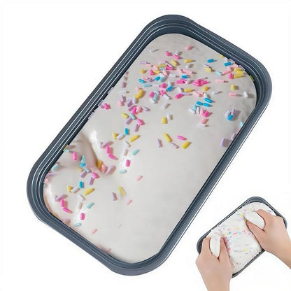 Sticky Box Cake Squishy Toy Slow Rising Squeeze Toy Butter Ice Cream Box Squishy Fidget Toy Anti Stress Release Hand Relax Gift