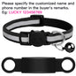 Customized Pet Collar Reflective Cat Collars Free Engraved Puppy Kitten Pet ID Nameplate Necklace With Bell Anti-lost For Cats