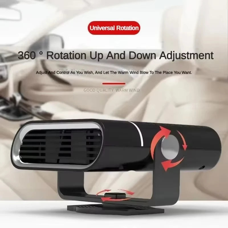 200W Electric Heater Fan 12V/24V Car Heater Cooling Heating Fan Windshield Demister Defroster Car Supplies Car Anti-Fog Heater