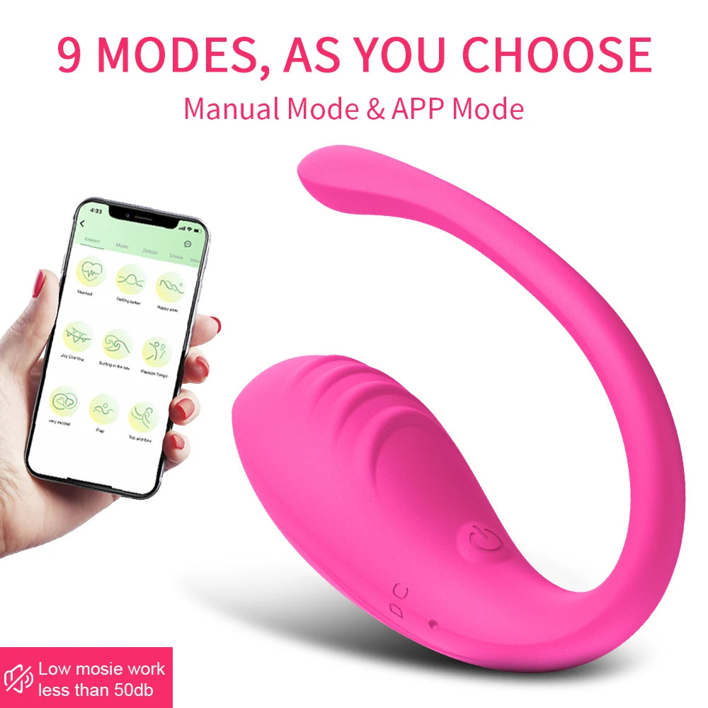 Wireless Bluetooth Dildo Vibrator Egg for Women APP Control Clitoris Stimulator Wearable G Spot Love Egg Adult Vibrating Sex Toy