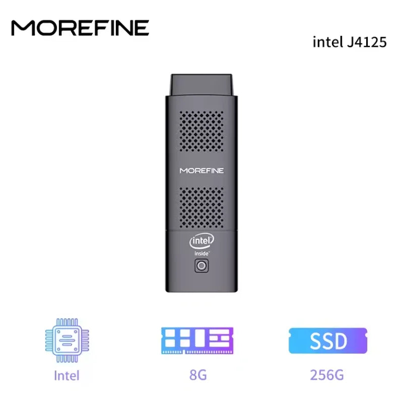 MOREFINE M1K Intel N5000 Pocket PC Win 11 LPDDR4 8GB 128GB/256GB SSD WIFI5 BT4.2 Intel UHD Graphics 4K HD Display Mini PC Stick
