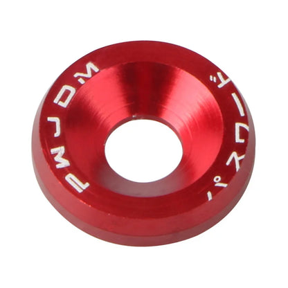 10 PCS M6 Car Modified Fasteners Fender Washer Bumper Engine Concave Screws Fender Washer License Plate Bolts Car Styling Gasket