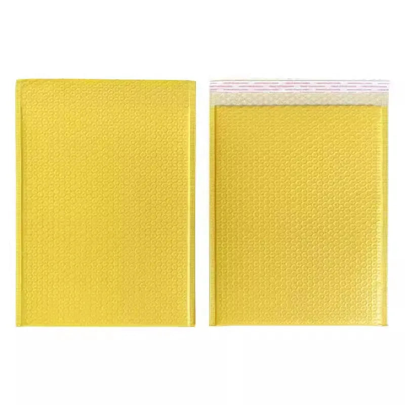 NOT THICK yellow Color Small Big Bubble Bags for Pack Envelope Mail Bag Bubble Mailer for Small Business Packaging Shipping Wrap