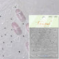 1pcs 5D Star Moon Nail Stickers Kawaii Pink Retro Bronzing Nail Art Sticker Decorations Decals DIY Adhesive Slider Accessories