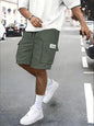 Men's work shorts; summer comfort; multi-pocket; outdoor leisure sport beach pants; elastic waistband