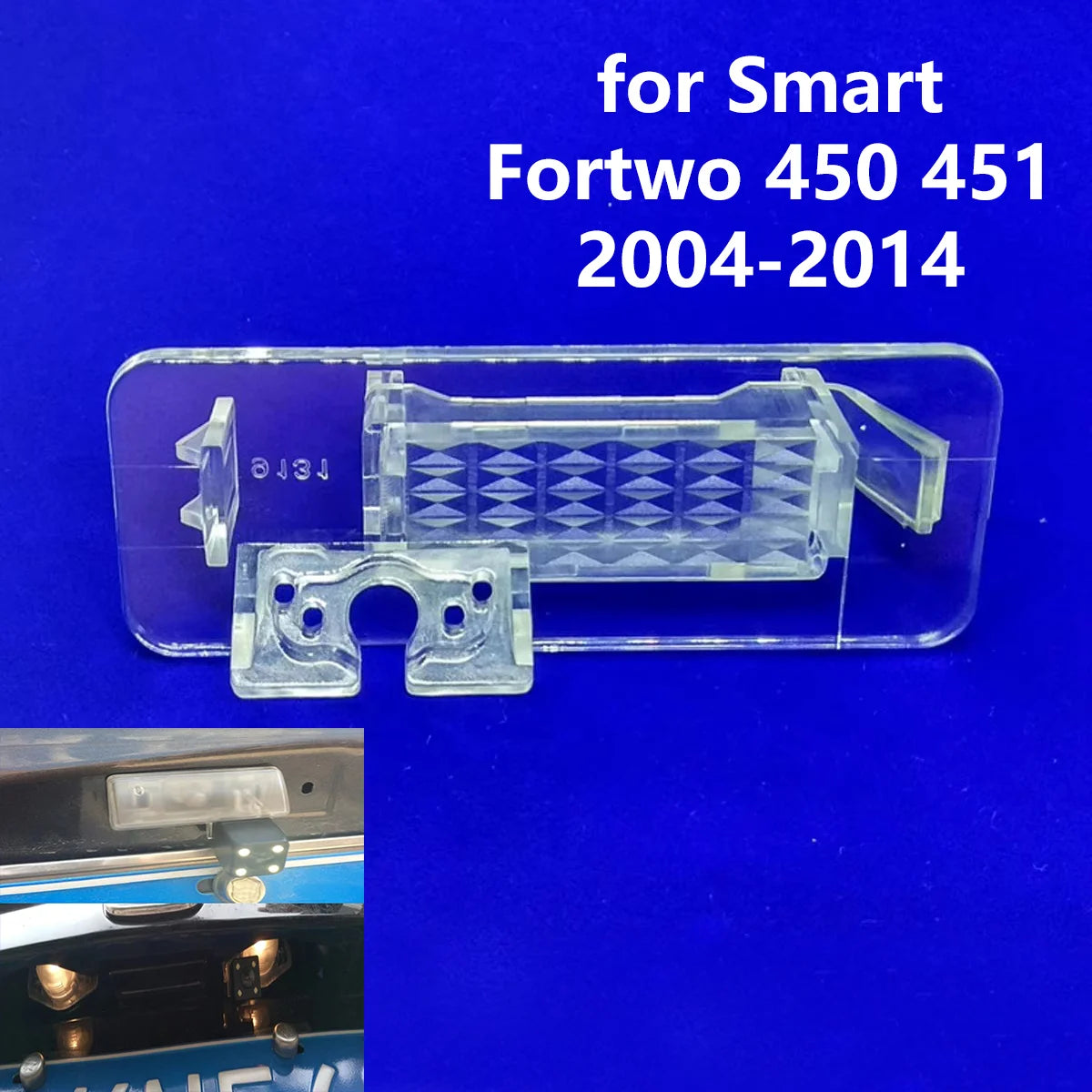 Car Rear View Camera Bracket License Plate Light Housing Mount Holder for Mercedes-Benz Smart Fortwo 451 450