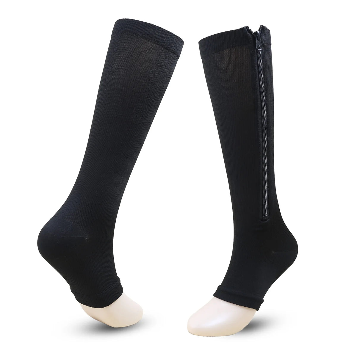 Zipper 4Compression Socks for Varicose Support Outdoor Running Fitness Hiking Anti-Fatigue Medical Care Diabetes Swelling Relief