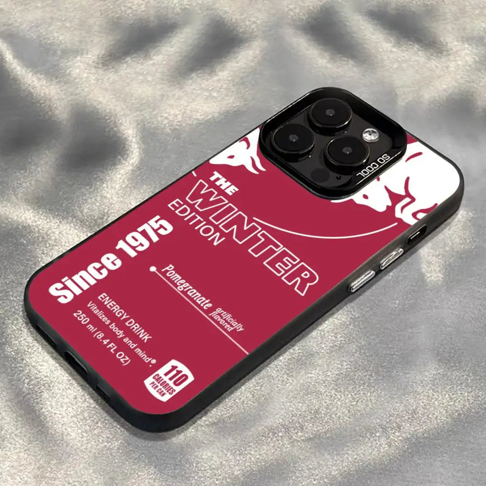 Fashion Red Phone Case For B-Bulles Since 1975 iPhone 16e 16 15 14 13 12 11 mini Pro Max XR XSMAX 8 7 Plus Anti Fall Matte Back