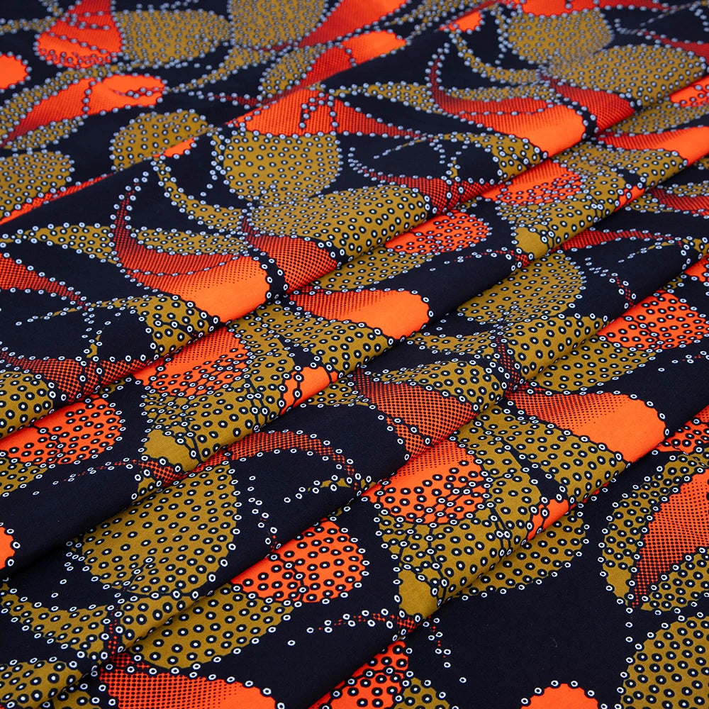 Veritablewax Africa Ankara Prints Batik Wax Fabric DIY Textile Nigeria African Polyester Fabric Dress Sewing Tissu Craft 6 yards
