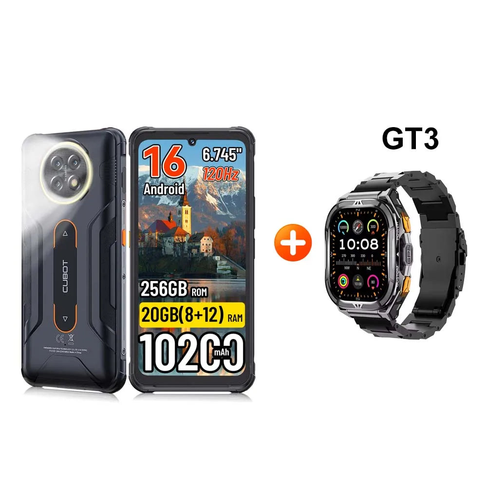 [Shipping From Poland] Cubot KingKong ACE 5 Android 16  10200mAh Rugged Smartphone 20GB(8+12) RAM 256GB ROM 6.745" 120Hz NFC