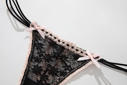 Lace Bow Panties sexy female lingerie Daily Wear Home Wear Solid underwear women Low Waist Panties Breathable трусы женские