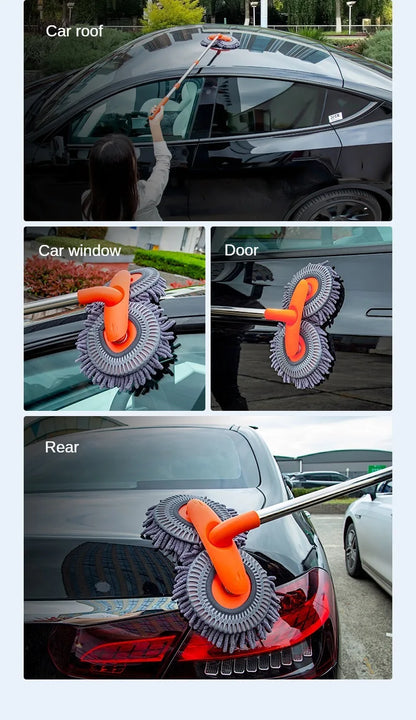 LEIBOO Car Cleaning Wash Multipurpose Kit Microfiber Brush Mop Sponge Wipe Auto Home Tools Universal Clean Accessories