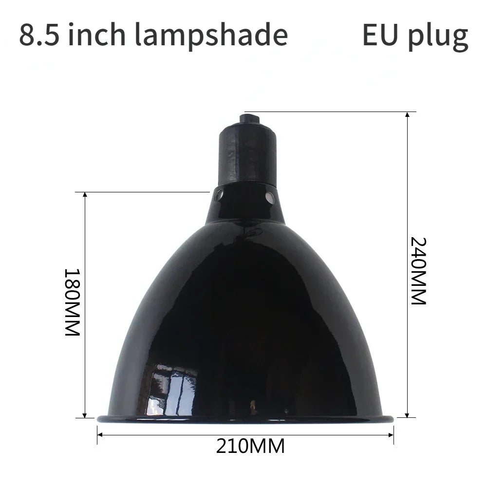 Reptile 5.5/8.5Inch Deep Dome Lampshade Snakes Lizards Geckos Terrariums Anti-scald Reptile Protective Shade Light Fixture