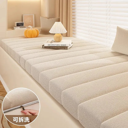 Customized Teddy Sponge Windowsill Cushion 4.5/6.5/9.5 Cm High-Density Sponge Cushion Waterproof Non-Slip Cushion Sofa Cushions