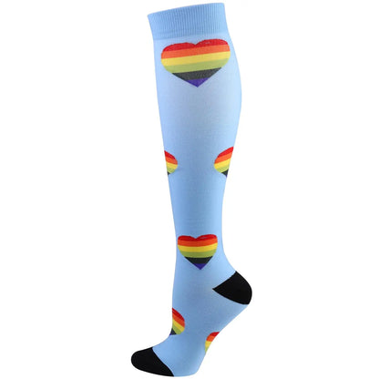 58 Style Compression Socks Medical Edema Diabetes Varicose Vein Stockings Graduated Pressure Legging Nursing Knee High Stockings