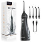 Water Floss Portable Cordless F18 Water Flosser 3 Cleaning Modes Waterproof Rechargeable Water Cleaner 4 Nozzles Clean Gums