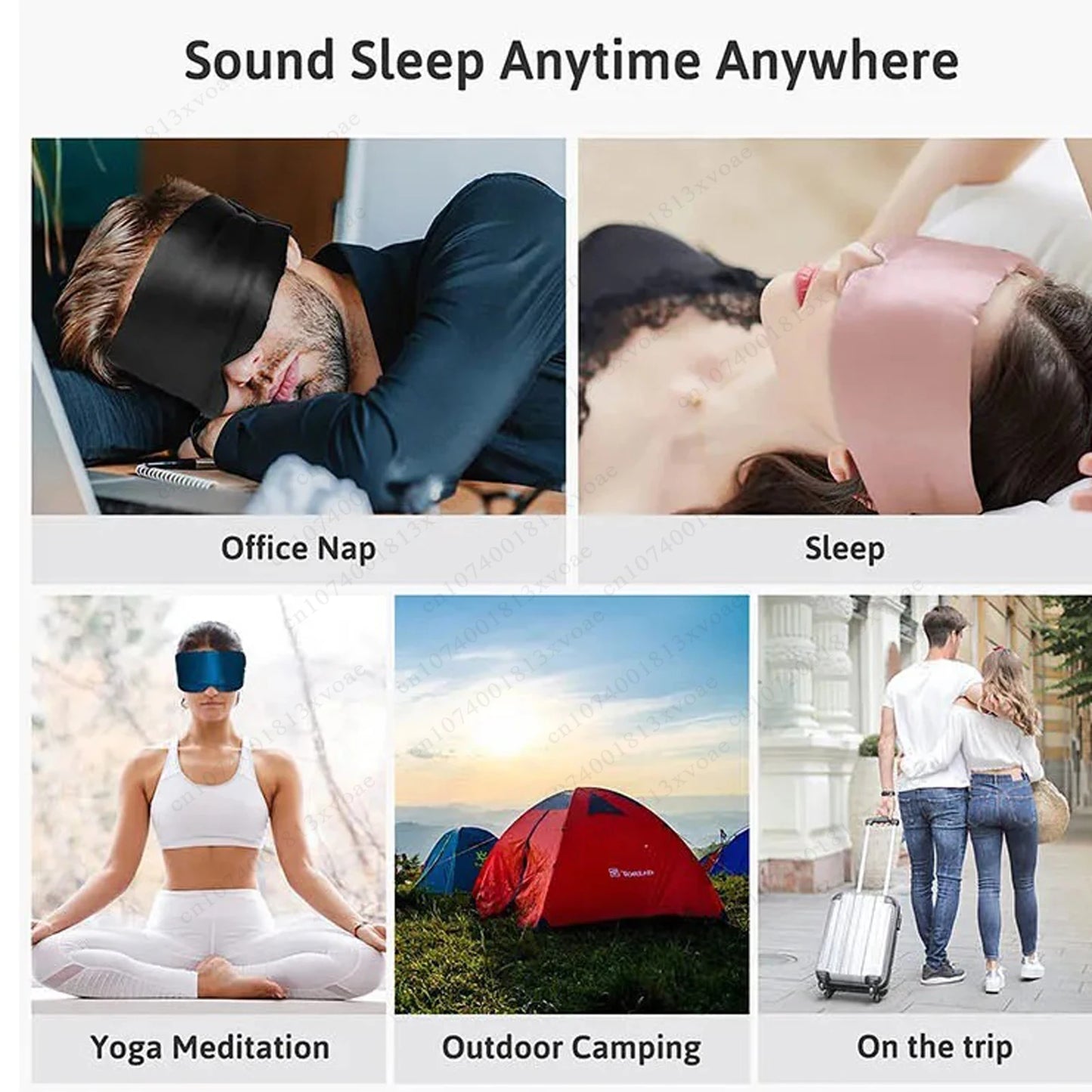 Eyepatch Sleep Mask for Eyes Cover Mask Sleep Shade Eyes Blocking Light Eyemask Soft Padded Travel Sleeping Aid for Eye mask