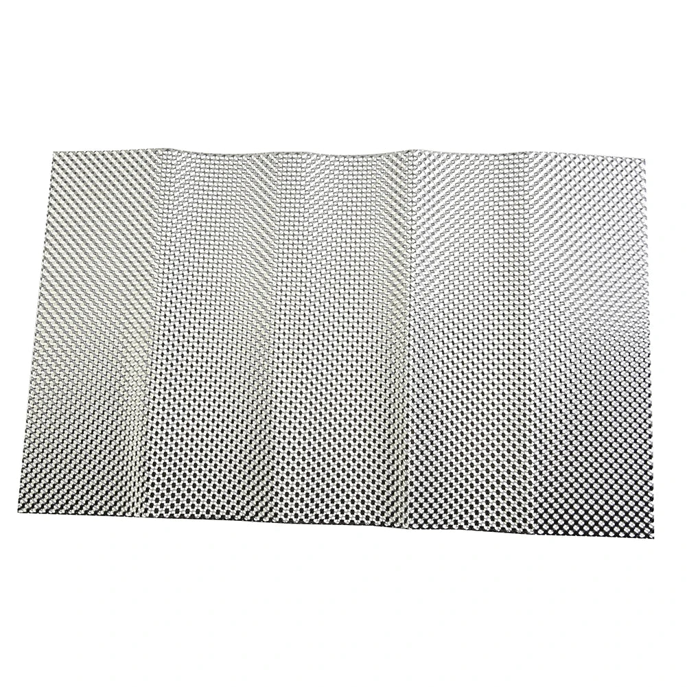 Silver Embossed Aluminum Heat Shield Exhausts Electrical Turbo Heat Insulation Auto Temperature Isolated Sticker Exhaust Systems