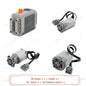 MOC Power Functions M/L/XL Motor Battery Box IR Remote Receiver for RC Car Robot Model Building Blocks Technical Modified Parts