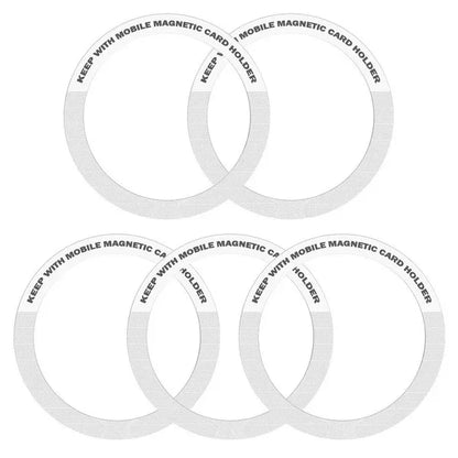1PC/3PC/5PC Stainless Steel Universal Magnetic Metal Plate Ring For Magsafe Wireless Charger Iron Sheet Sticker Car Phone Holder