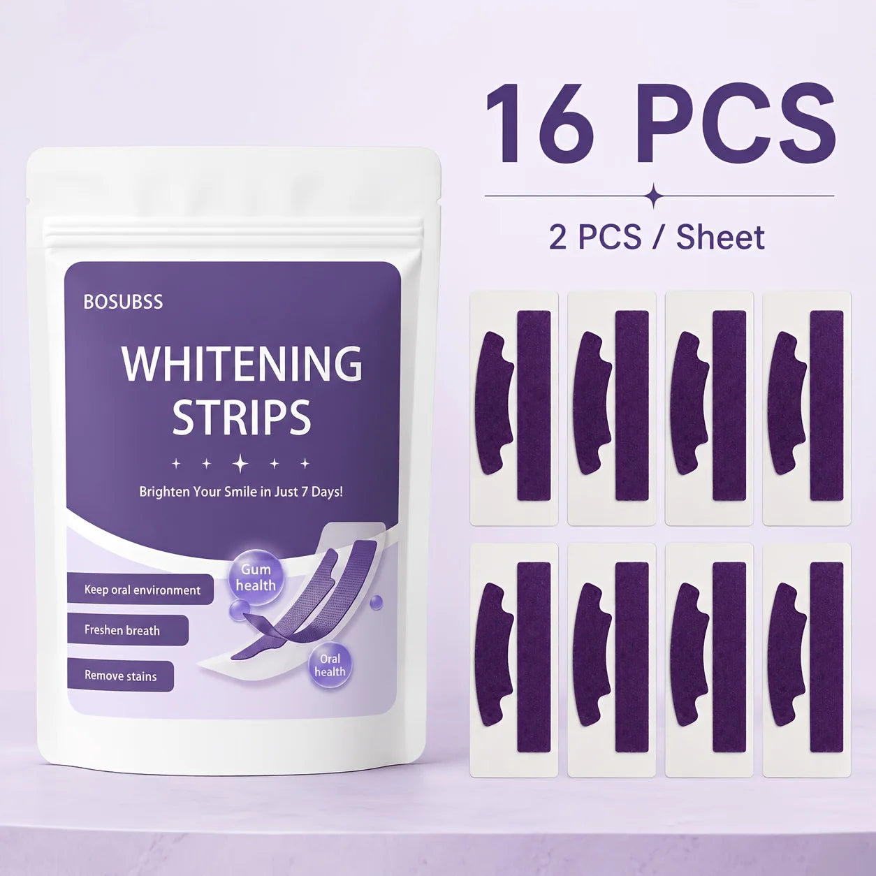16/8/4pcsWhitening Strips for Teeth, At-Home Smile Care Strips, Easy-Use Oral Beauty Strips for Daily Routine, Bright Smile Appe