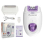 2in1 Epilator Facial Hair Removal Rechargeable 32 Tweezers Smooth Skin Whole Body 2 Speeds Hair Removal Device Electric Shaver
