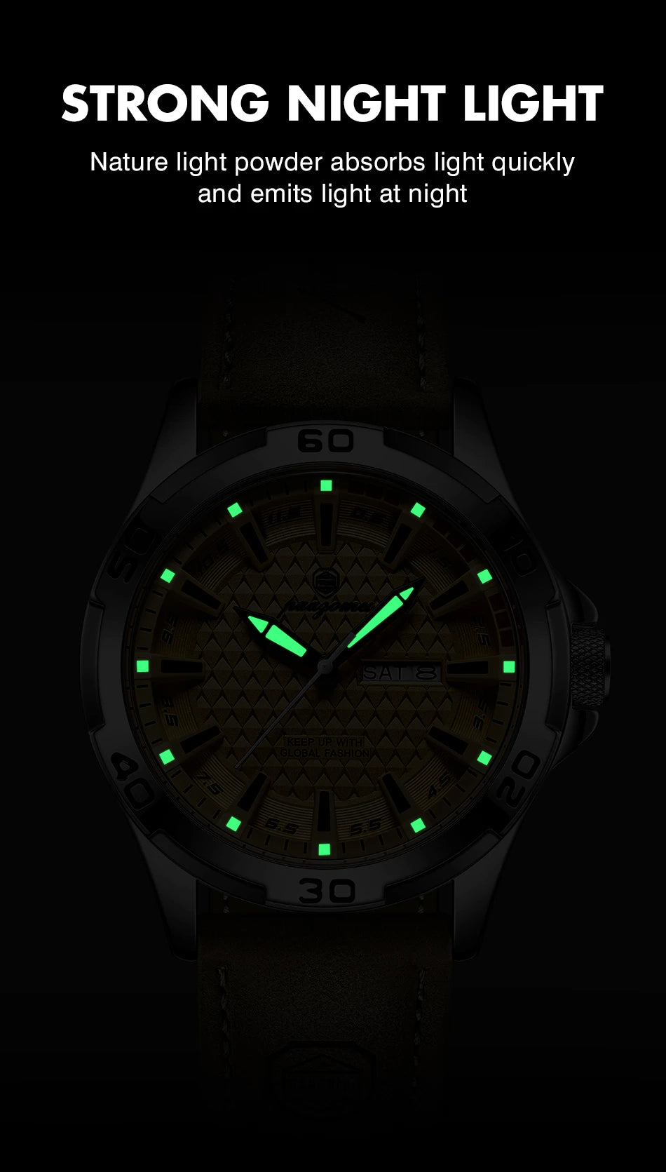 PAAZOMU Man Luxury Brand Watch Waterproof Luminous Date Week Men's Quartz Wristwatch Stainless Steel Fashion Sports Men Watches