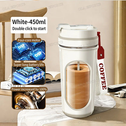 New Detachable Electric Mixing Cup Electric Protein Powder Shaker Cup USB Rechargeable Reusable Suitable For Lndoor/Outdoor Use