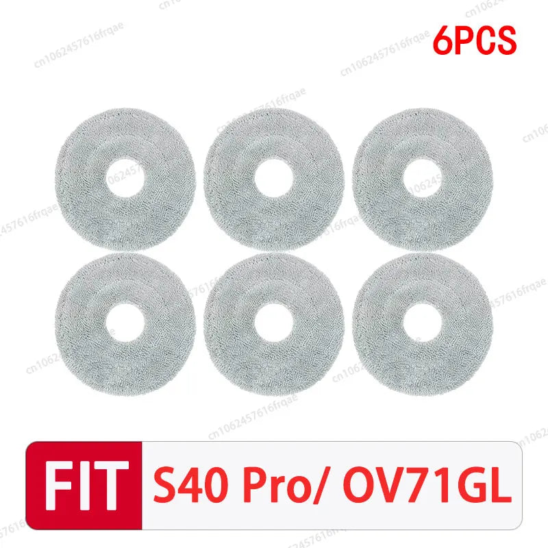 For Xiaomi S40 PRO / OV71GL Robot vacuum cleaner Accessories Main Side Brush Mop Cloth Filter Dust Bag Replacement Spare Parts