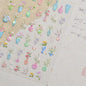 Iridescent Water Bubbles Shiny Stars Colorful 5D Nail Art Stickers Dreamy Water Drop Self Adhesive Decorations Manicure Decals