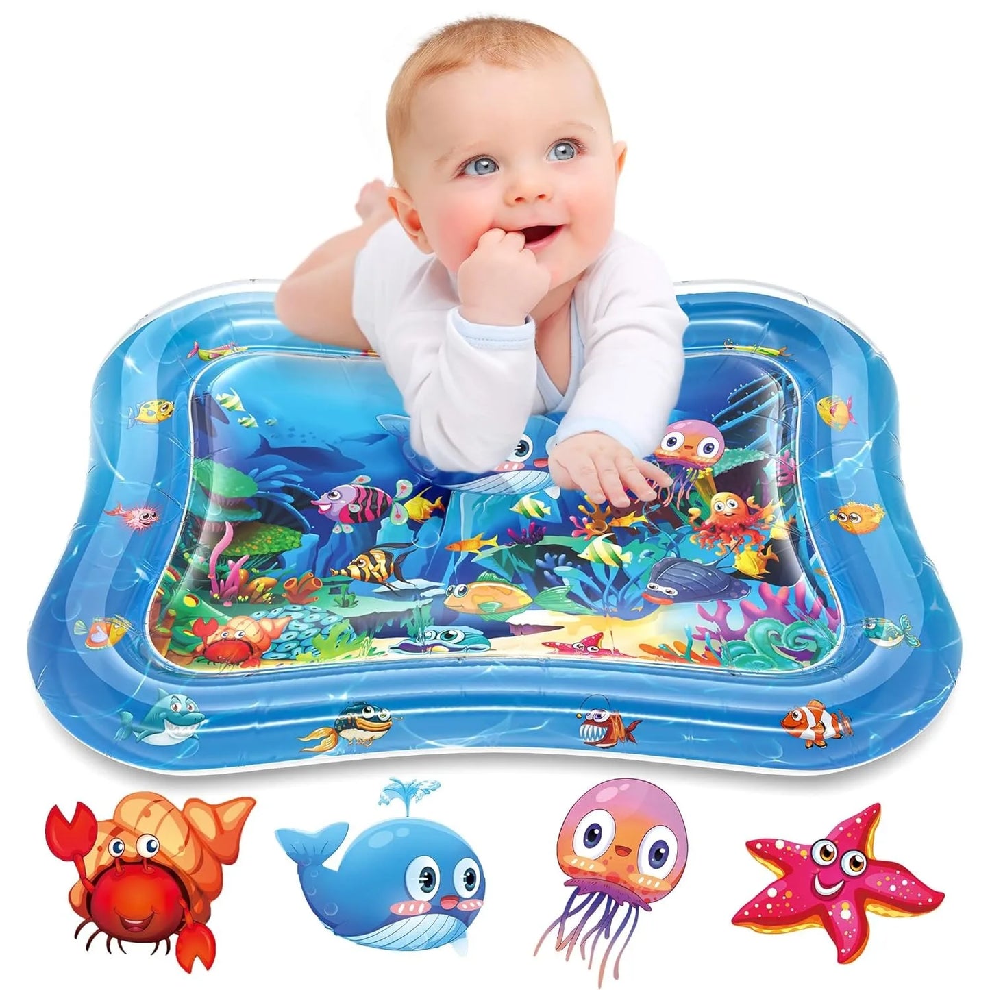 Large Baby Play Mat Summer Inflatable Water High Quality Baby Early Education Water Play Mat Suitable for Baby Activity Exercise