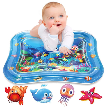 Large Baby Play Mat Summer Inflatable Water High Quality Baby Early Education Water Play Mat Suitable for Baby Activity Exercise