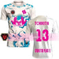 New Maillot JUL T-shirt Summer Youth Breathable And Quick-drying Training Football Shirts Parent-Child Sports Jerseys Men's Tops