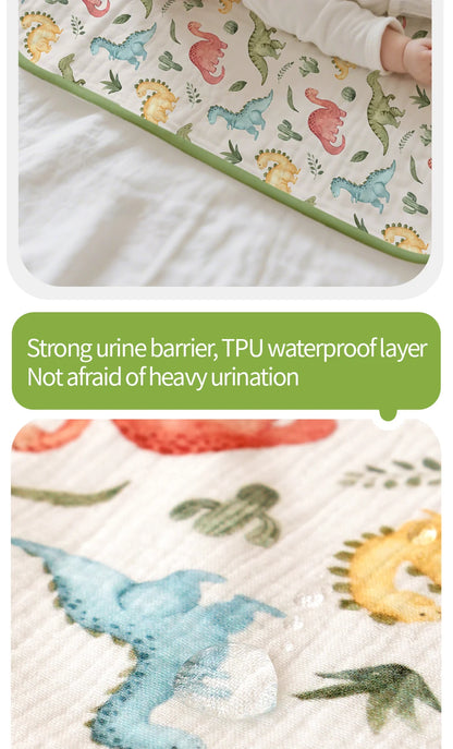 Children's Urine-proof Pads Waterproof Washable Mattress Urine Mat Bed Protector Urine Pads Cloth Breathable for 0-6 Years Baby