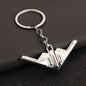 Air Plane Model Fighter Keychains Metal Cool Airplane Keyring Pendant Car Motorcycle Bag Key Chain Ring for Men Creative Gift