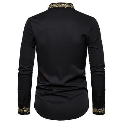 2026 Men's Summer Casual Long Sleeve Shirts Slim Fit Turn Down Collar Shirts Formal Office Business Shirts for Men Tops Big Size